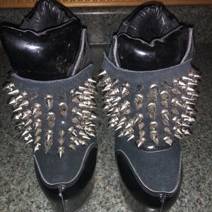 Punk rock platform boots